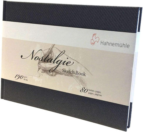 Nostalgie Sketch Book 190g/m², Drawing Notebook, A5, Landscape, 40 fls...