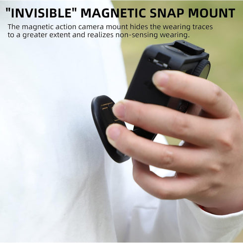Magnetic POV/Vlog Neck Mount Holder with Lanyard Strap for GoPro 12 11 10 9 /Insta360 X3 Go3 Ace Pro/DJI Action 4 Osmo Pocket 3 Cameras...