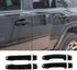 for 4runner Door Handle Cover Trim for Toyota 4runner Pro 4WD N280 SUV 2017-2020(NO Smart Key Holes Black)...
