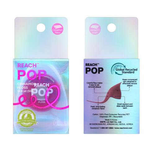 Reach POP Dental Floss 55YD | Cinnamon...