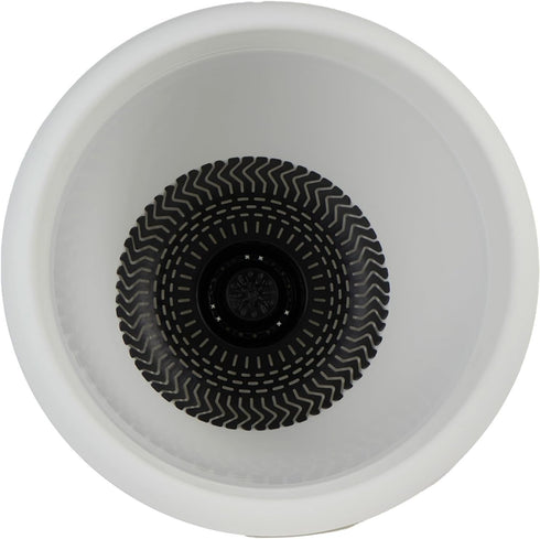 The HC Companies 14 Inch Sevilla Round Self Watering Planter - Decorative Lightweight Plastic Plant Pot for Indoor Outdoor Plants Flowers Herbs, W...