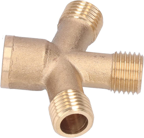 Garden Hose Splitter Hose Splitter 2 Way Heavy Duty Brass Hose Splitter Garden Hose Thread 4 Way Connector Pipe Fittings Foricultural Spraying...