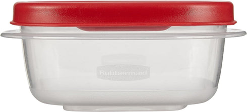 Rubbermaid Food Storage Containers, 1.25 Cup Food Storage Containers, 9 Peice Set, Easy Find Lids, 4 Containers, 4 Lids Chalk Pen And Chalk Labels...