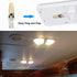 PYJR T10 Wedge Base Led Bulbs 12v Low Voltage Landscape, Ac/Dc 12V, 2W 200Lm, 3000K Warm White, for Landscape Pathway Lighting, Deck Stair, Step, ...