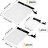 HEETA 5-Pack Clear Waterproof Dry Bag, Water Tight Cases Pouch Dry Bags for Camera Mobile Phone Maps, Kayaking Boating Document Holder (Black)...