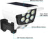 Outdoor Motion Sensor Solar Lights 2000 Lumens 77 LEDs Spotlight With Remote Controller FloodLights Outdoor IP66 Waterproof, Wireless Dummy Decoy ...
