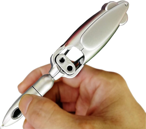 Transformers Pen Transforming Robotic Ballpoint Pen Robot 2007 Cool Silver...