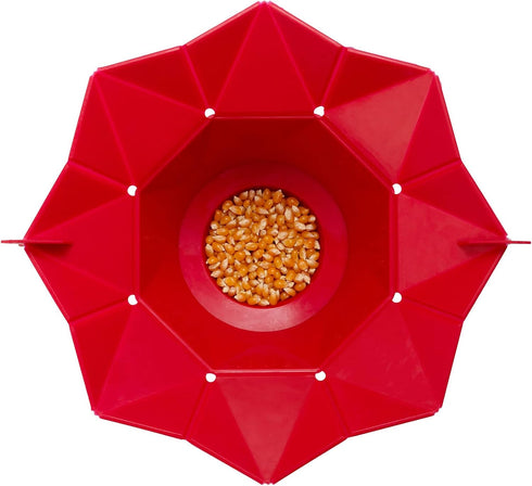 Chef'n PopTop Microwave Popcorn Popper (Cherry)...