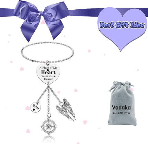 Sympathy Gifts for Loss of Dad Car Hanging Accessories Loss of Father Dad Sympathy Ornament Gift Car Mirror Accessories in Memory of Dad Remembran...