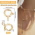 BENECREAT 20 PCS 14K Gold Filled Spring Ring Clasps for Necklace Bracelet Jewelry DIY Making (8mm x 6mm x 1mm)...