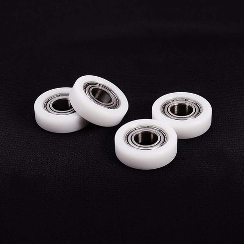 MroMax Roller Idler Bearing Pulley-8 x 22 x 7mm Sliding Conveyor Nylon Wheel with 688ZZ Bearing for Furniture, Hardware Accessories and Mobile Doo...