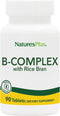 Nature's Plus - B-Complex W/Rice Bran, 90 tablets...