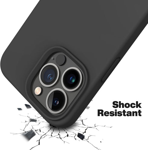 OTOFLY Designed for iPhone 13 Pro Max Case, Silicone Shockproof Slim Thin Phone Case for iPhone 13 Pro Max 6.7 inch (Black)...