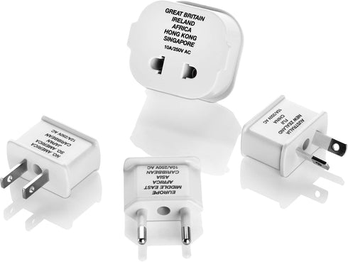 Conair Travel Plug Adapters, Universal Plug Adapters for Worldwide Travel by Travel Smart , Set of 4...