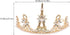 Lurrose Pearl Golden Eiffel Tower Vintage Tiaras Queen Bridal Crowns for Brides Party Wedding Golden Bridal Crowns...