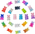 Charms for Shoes Clogs Bubble Slides Sandals, 22 Pcs Cute Gummy Resin Bear Charms, Girls Teens Women Adults Bling Shoe Charms Accessories DIY Gift...