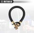 Motoforti Motorcycle Engine Flex Drain Hose, Flexible Oil Drain Tube Extension, for Kawasaki FR730V FX730V FJ180V FS730V, Rubber Aluminum Alloy, B...