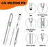 Cool Pen Gifts for Men, 6-in-1 Multi Tool Tech Pen Gadgets Tools for Men, Personalized Gifts for Dad or Him, Funny Gift for Christmas, Father's Da...