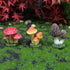 3PCS Artificial Mushroom Statue Fairy Tale Garden Decoration Outdoor Landscape Artificial Foam Mushroom Flower Pot Decoration...