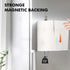 Magnetic Paper Towel Holder, One Hand Operable Paper Towel Holder Wall Mount with Strong Magnetic Backing and Self-Adhesive for Kitchen Refrigerat...