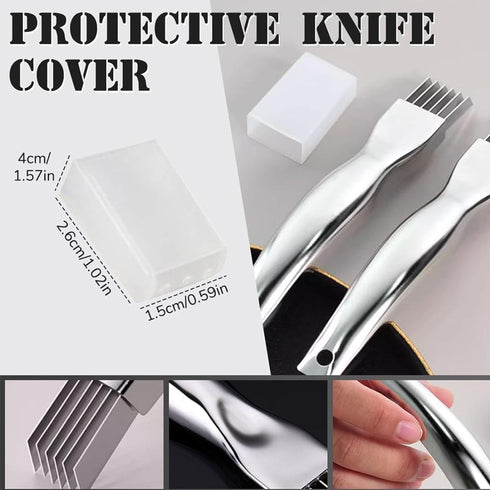 2pcs Shred Silk The Knife, 2024 New Stainless Steel Chopped Green Onion Knife, Sharp Scallion Shredding Cutter, Kitchen Vegetable Cutter Household...