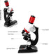 Kid Microscope Science Kits, 100X 400X 1200X Trinocular Magnification Beginner Toy Home School Educational Biological Hand Held Camera Compound Sc...