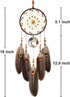 Urdeoms Tree of Life Dream Catchers for Bedroom Adult Brown Boho Dream Catcher Wall Decor for Girls Chakra Crystal Healing Stones Hanging Ornament...