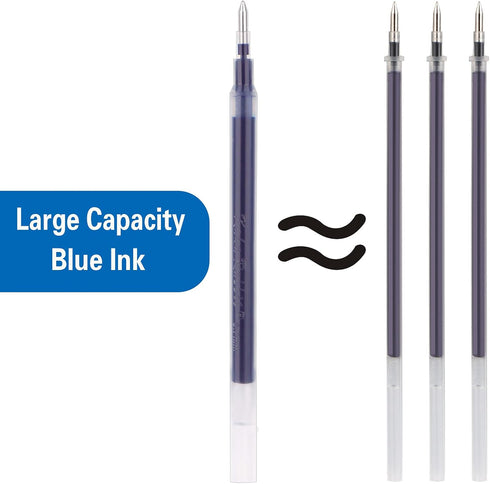 Gel Ink Rollerball Stylus Pen - 18 Pack,1.0mm Gel Pen Bold Point,2 in 1 Capacitive Stylus Pen,Large Capacity Blue Ink,Writing Smoothly for Office,...