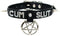 Black Pentagram Choker Collar For Women, Punk Gothic Vagen Leather Collar With Name Letters Adjustable Spiked Necklace...