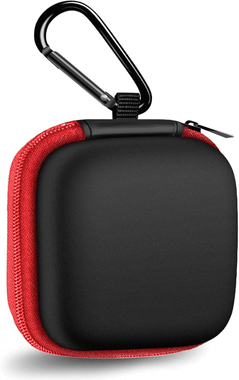 MOLOVA Square Earbud Case Portable EVA Carrying Case Storage Bag Cell Phone Accessories Organizer with Carabiner for Earphone, Earbud, Earpieces, ...