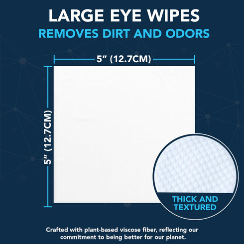NOVEHA 100 Dog Eye Wipes - Plant-Based Eye Wipes for Dogs - Formulated to Remove Eye Debris, Tear Stains & Eye Discharge - Safe, Convenient, and L...