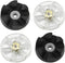 Anbige Replacement Parts 2 Blade Rubber Gears and 2 Motor Base Top Gears,Compatible with Nutribullet 600W 900W Blender Juicers...