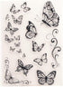 Butterflies Clear Stamps for Card Making Transparent Silicone Stamp DIY Scrapbooking Supplies Embossing Paper Card Album...