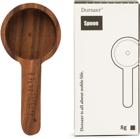 Wood Scoop for Canister - Measuring Spoon for Coffee Beans, Ground Coffee, Protein Powder, Spices, Tea and Bath Salt Scoop (Long)...