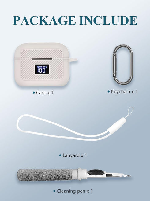 Case Cover for TOZO T20 Wireless Earbuds Bluetooth Headphones,Protective Soft Silicone Skin Case Cover Shock-Absorbing Protective Case with Keycha...
