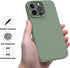 OTOFLY Designed for iPhone 14 Pro Case, Silicone Shockproof Slim Thin Phone Case for iPhone 14 Pro 6.1 inch (Calke Green)...