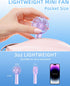 Mini Portable Fan, Small Handheld Fan with 3 Speeds, Small Hand Fan USB Rechargeable, Personal Fan Battery Operate for Outdoor Indoor Commute Offi...