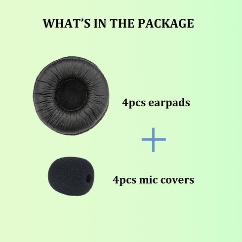 Replacement Ear Pads for Plantronics Headset 50mm Ear Cushions Compatible with Plantronics Blackwire C320 3210 3220 3320 HW251N HW261N HW510 HW520...