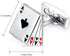 HONEY BEAR 4A Poker Playing Cards Good Luck Cufflinks for Men Shirts Steel Wedding Business Gift Silver...