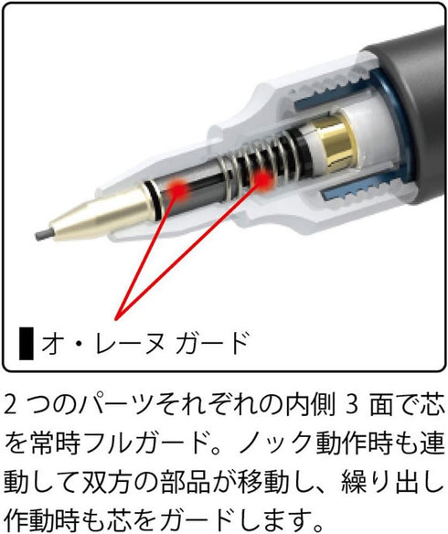 Platinum Mechanical Pencil Oleenu Shield, 0.5mm, Metallic Blue (MOLS-200-#53)...