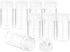 PATIKIL 1oz Plastic Spice Jars with Shaker Lids, 8 Pcs Refillable Empty Seasoning Containers Bottle with White Cap for Storing Spice Salt Herbs Se...