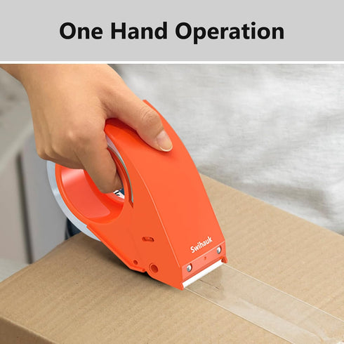1.88 in x 66.6 YDs Clear Heavy Duty Packing Tape with Dispenser, Strong & Durable Shipping Tape, Packaging Tape, Packing Tape Dispenser Gun for Pa...