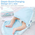 Baby Swaddle Blankets, Unisex Baby Blanket Wrap for Newborn Baby Boys Girls, Skin Friendly Wearable Swaddle Sleep Sack Made of Combed Cotton (Butt...