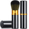 Nuenen 2 Pcs Retractable Kabuki Makeup Brushes Blush Powder Brush Small Travel Makeup Brushes with Cover Makeup Tool for Loose Powder Cream or Liq...