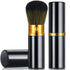 Nuenen 2 Pcs Retractable Kabuki Makeup Brushes Blush Powder Brush Small Travel Makeup Brushes with Cover Makeup Tool for Loose Powder Cream or Liq...