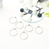 6pcs 20G Small Pure Titanium Earring Hoops DIY Beaded Earrings Findings Components for Jewelry Making 20mm, Hypoallergenic Beading Hoop Earring Ma...