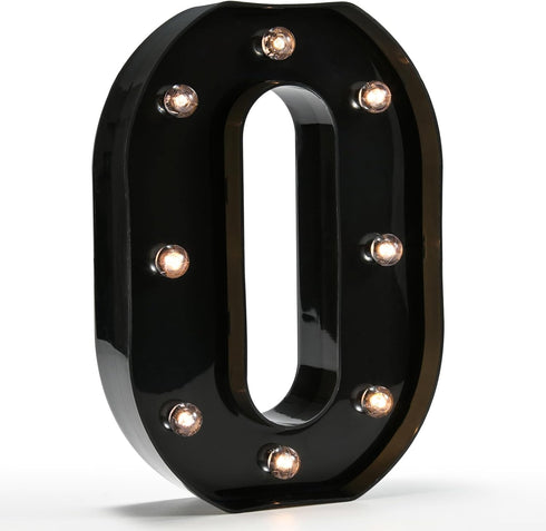 Light Up Black Alphabet Marquee Letters Sign LED Marquee Number Lights Sign for Night Light Home Bar Christmas Lamp Birthday Party Wedding Decorat...