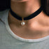 JAKAWIN Pearl Choker Necklace Adjustable Black Collar Necklaces for Women NK130 (A-Pearl)...