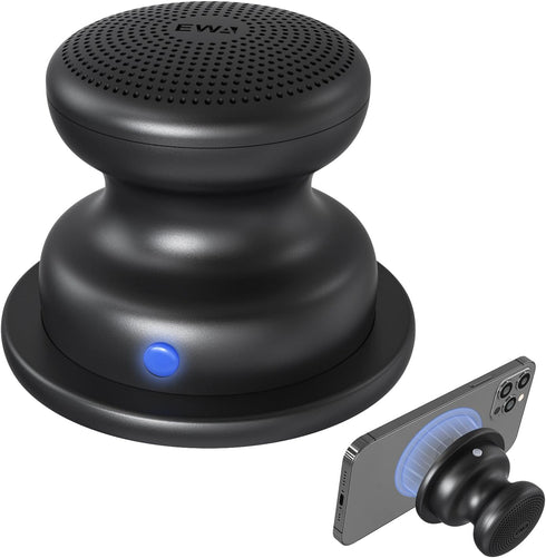 EWA A117 Mini Portable Wireless Bluetooth Speaker with Magnetic Base, Powerful Sound, Easy to Attach to Metal Surface, [Compatible with Magsafe, i...