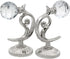 BTSKY® Pair of Phoenix Glass Crystal Curtain Holdbacks Drapery Tiebacks Tassel Holder (Silver)...